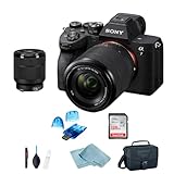 Sony Alpha 7 IV Full Frame Mirrorless Camera with 28-70mm Lens + Deluxe Carrying Case + Cleaning Cloth + Sandisk 128GB SD Card- Sony Zoom Lens 4K 60p Video Professional Accessory Kit