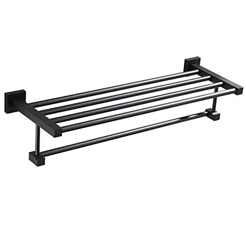 Bar serviette pour cuisine et salle de bain avec étagère murale