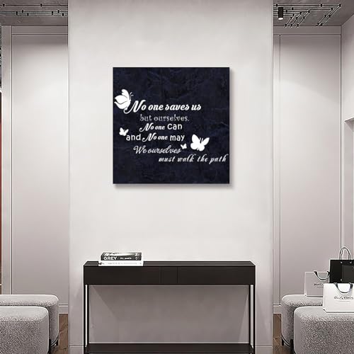 Lienzo de pared con letrero de Buda y citas de autoayuda espiritual 6