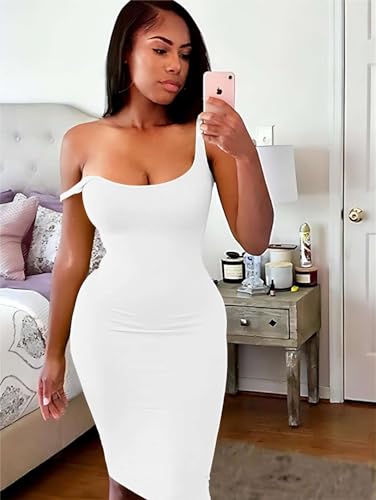 Image of Mrskoala Women Midi Tank Dresses Sexy Club Casual Dress Summer