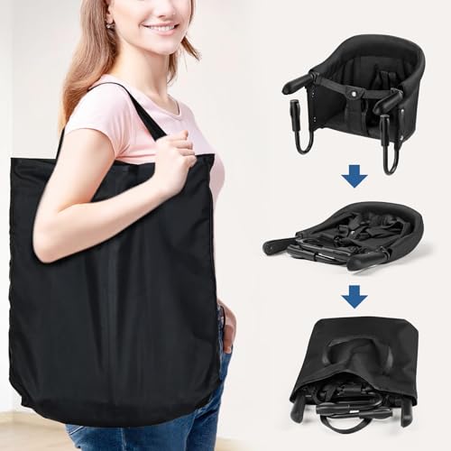 Hook On High Chair, Fast Table Chair, Clip on High Chair to Table,Fold-Flat Storage Feeding Baby Seat for Baby Toddler Home and Travel, High Load Design,Attach to Fast Table Chair Removable Seat - Thumbnail 6