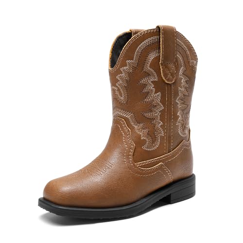 DREAM PAIRS Toddler Little Boys Girls Cowboy Boots Kids...