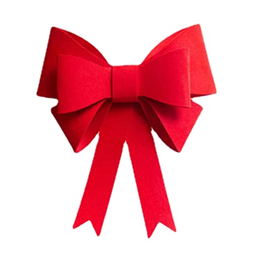 ifundom Rote Weihnachtsschleife Große Fliege Weihnachtsbaumspitze Schleifenkranz Schleifen Urlaub Schleifen für Weihnachtsgirlande Große Geschenke Partys Indoor Outdoor Dekorationen Cover