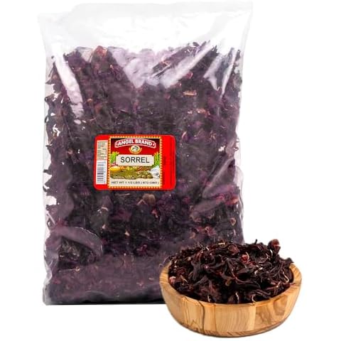 "Angel Brand Dried Sorrel Hibiscus Flowers 1.5 lbs Pouch - Discover Rich Flavor & Aroma of Healthful Delights with Hibiscus Tea Loose Leaf - Enjoy Refreshing, & Nutritious Beverages to Elevate Health" Cover