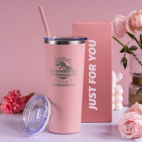 Inncup Grandma Gifts-Mothers Day Gifts From Granddaughter, Grandson, Grandkids,Funny Best Birthday Gifts Ideas For Nana,New Grandma,Grandparents,Stainless Steel Tumbler 22Oz #TOP1