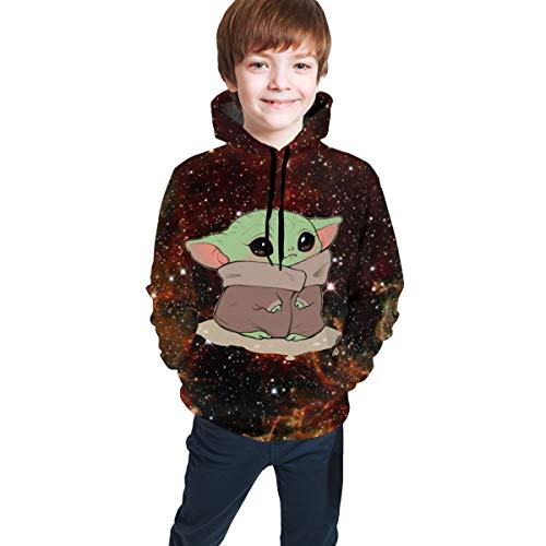 Jegplic Boys Girls Cute Baby Hoodie Unisex 3D Print Pullover Hooded Sweatshirt for Kids (2,S)