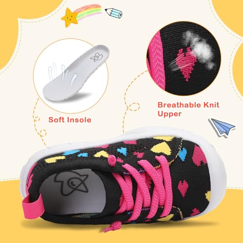 Image of LeIsfIt Toddler Shoes Boys Girls Wide Toe Box Breathable Slip-On Sneakers Kids Lightweight Barefoot Feel Shoes for Everyday Play