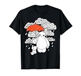 Disney Big Hero 6 Baymax Patterned Rain Clouds Portrait T-Shirt