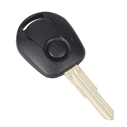 Belissy Boîtier de clé à 2 boutons noir pour SsangYong Actyon Kyron Rexton.