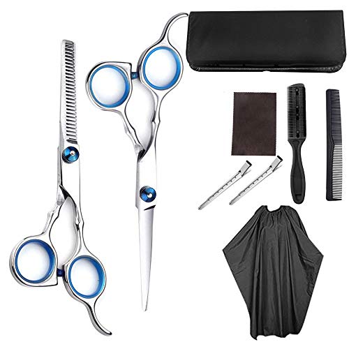 Ciseaux amincissants et peigne coupe-cheveux de salon de coiffure