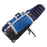 Sun Mountain ClubGlider Meridian Golf Travel Bag - 4-Wheel Rolling System, Extendable & Retractable Legs for Easy Transport, Effortless Travel & Maneuverability