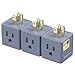 Cable Matters 3-Pack Grounded Power Cube 3 Outlet Adapter