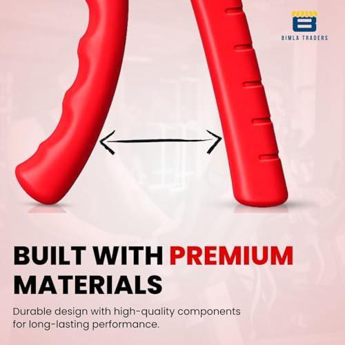 Image of CRAE Hand Gripper - Adjustable Grip Strengthener for Forearm, Wrist & Finger Workout Men & Women Capacity 60 kg (Red)