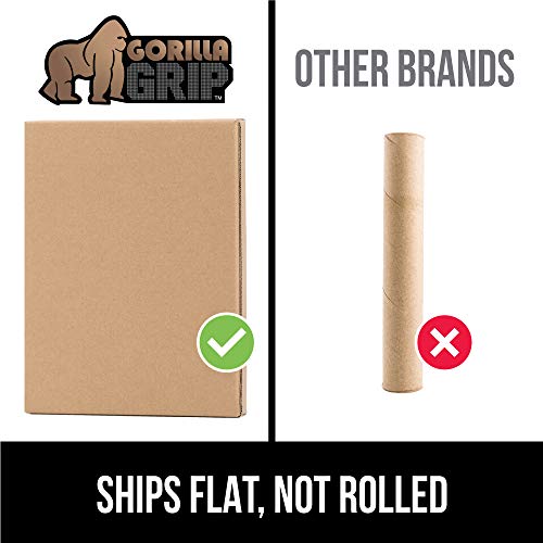 GORILLA GRIP Heavy Duty Premium 36 x 18 Inch Wire Shelf Liners, Set of 4, Value Pack, Waterproof, Plastic Liner for Wired Metal Rack Shelving and Cabinets Shelves, Kitchen, Garage, Clear Frosted