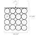 Tosnail 3 Pack Total 48 Rings Steel Non-Slip Tie Hanger Scarf Hangers Scarf Organizer Scarf Holder Legging Hanger Closet Space Saver