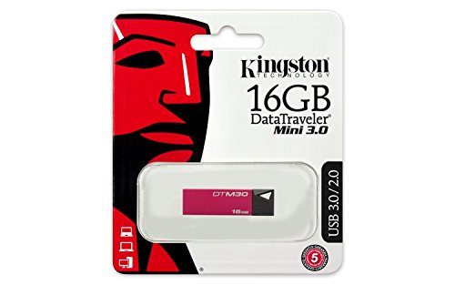 Kingston Digital USB 3.0 DataTraveler Mini (Red) (DTM30/16GB)