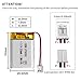 EEMB 3.7V Lipo Battery 350mAh 702030 Lithium Polymer ion Battery Rechargeable with JST Connector Make Sure Device Polarity Matches with Device Before Purchase!!!