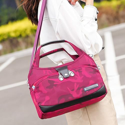 Anti-theft handbag soft edge lightweight multi-pocket fashion waterproof handbag waterproof oxford cloth shoulder bag 7