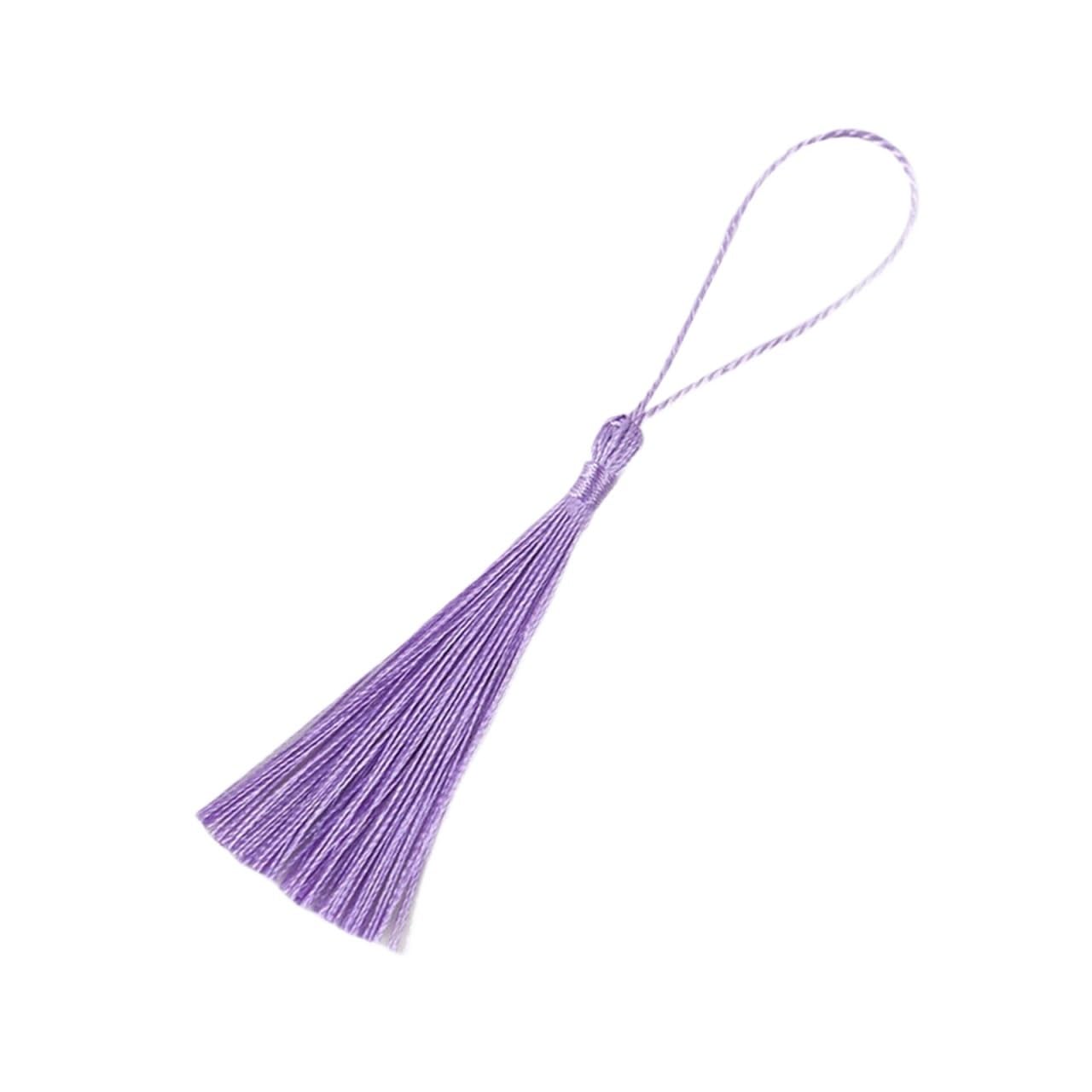 Mini Tassels for Crafts 50Pcs 13cm Hanging Rope Silk Tassel Fringe For Jewelry Making DIY Key Chain Earring Hooks Pendant Decoration Tassels(13)