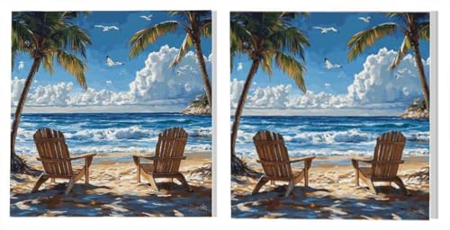 ��l�������G2�L�b�g, ���]�[�g���V�̖�, DIY�f�W�^���G��L�b�g, ��l�̊G��Z�b�g�L�����o�X, �u���V�ƃA�N�����G�̋�t��, �f�W�^�����G�͌���, ���S�҂̎q������, �q���K�������, �z�[���ǐQ������, �t���[���Ȃ� 30x30cm L8DY-1