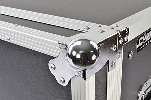 Valigetta da viaggio da 19" 8U, profondità 350 mm, struttura a strati resistenti e coperchi rimovibili