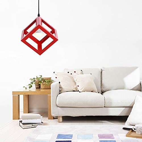 Lustre en fer forgé E27 multicolore pour salon et chambre - 3