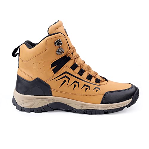 Image of Bacca Bucci Deodar 6 inches Riding Boots for Mountaineering Backpacking Hiking and Trekking