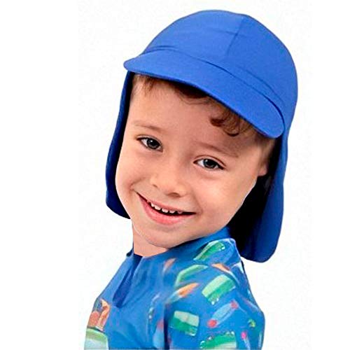 Boné infantil bebê criança proteção solar UV 50+ Passeio Sol Aloe Vera (P (6M - 2A), Verde)