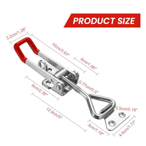 Image of Serplex 4Pcs Toggle Clamps 1320Lbs Holding Capacity Heavy-Duty Latch Clamp