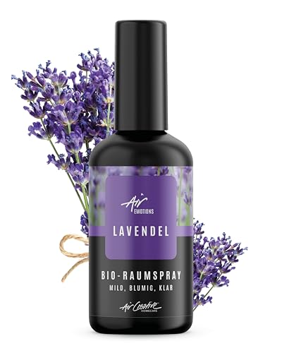 Air Creative® Raumduft Spray Lavendel - Natürliches Kissenspray & Raumspray mit ätherischem BIO-Lavendel – Beruhigender Duft für Wohnräume, Bettwäsche & Kleidung