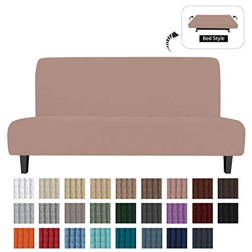 Easy-Going Stretch Sofa Slipcover Armless Sofa Cover Furniture Protector Without Armrests Slipcover Soft