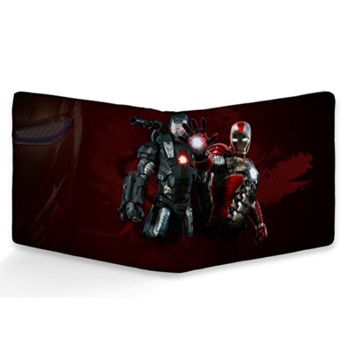 Image of ShopMantra Men's Wallet|Super Hero Action Mode Printed, Multi-Compartmental|PU Leather|Bi-Fold|7 Card Slots|2 Cash Compartments|1 Coin Pocket|1 ID Window|2 Hidden Pockets|Adult Men's Boys' Accessory