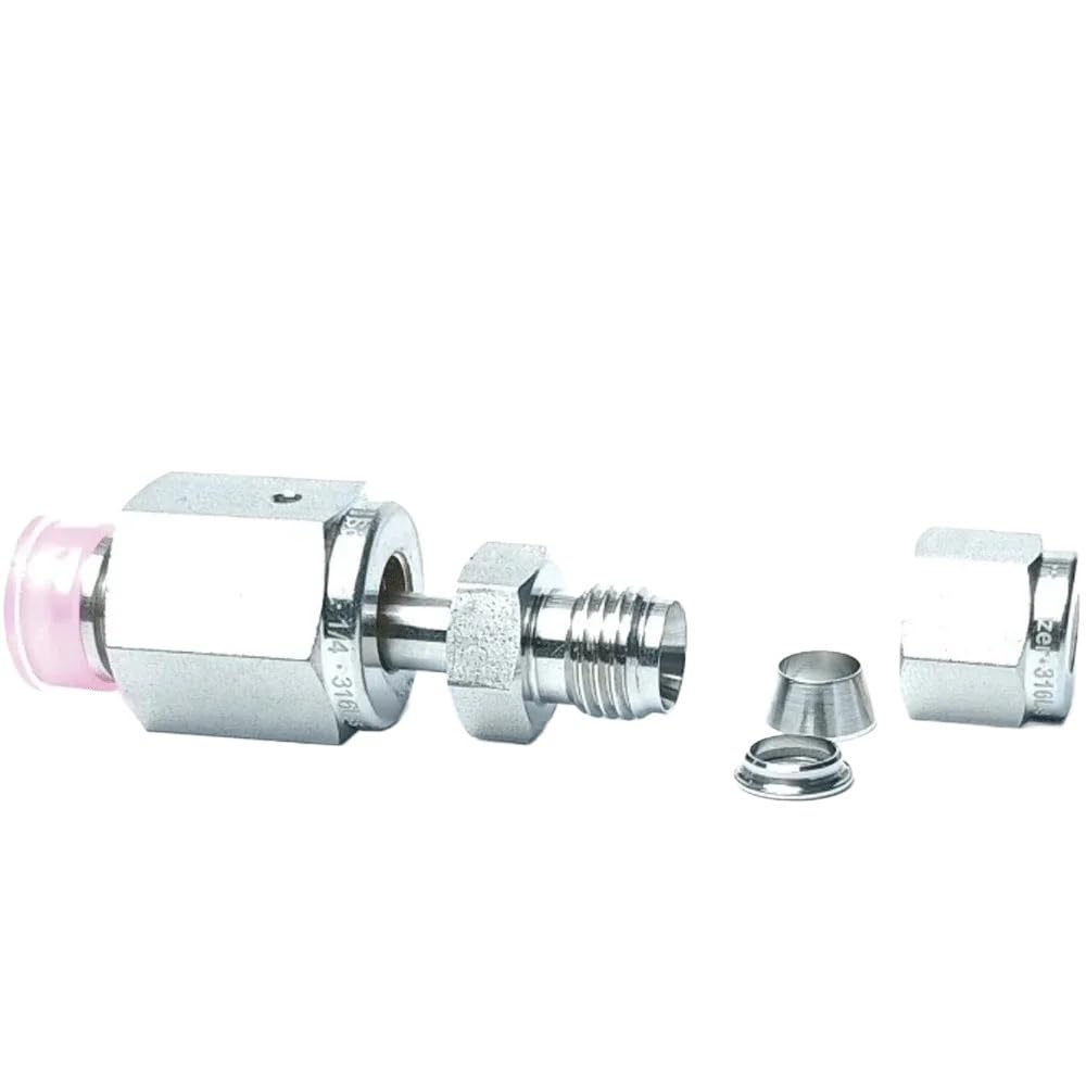 Interfejs magnetowidu ze stali nierdzewnej 316L do łącznika rurowego z podwójną tulejką 0,003175-0,0127 m średnica zewnętrzna rury(1l2 Inch VCR x 3l8 I)