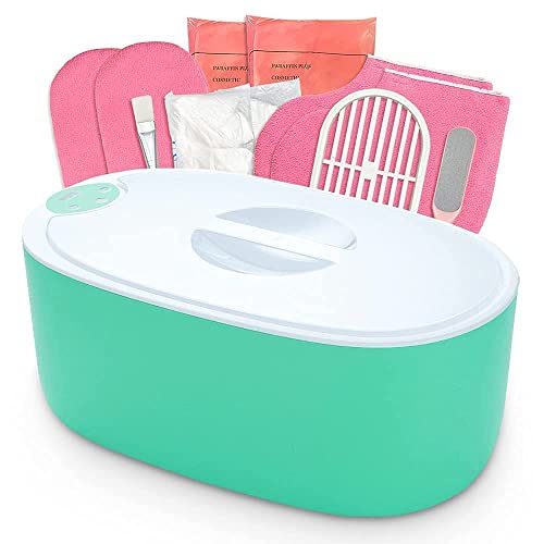 Paraffin Wax Machine - Paraffin Bath for Smooth and Soft Skin - Quick Heating 5000ml Large Capacity Paraffin Wax Warmer for hand and feet with Paraffin Wax for SPA & Arthritis Treatment (GREEN)