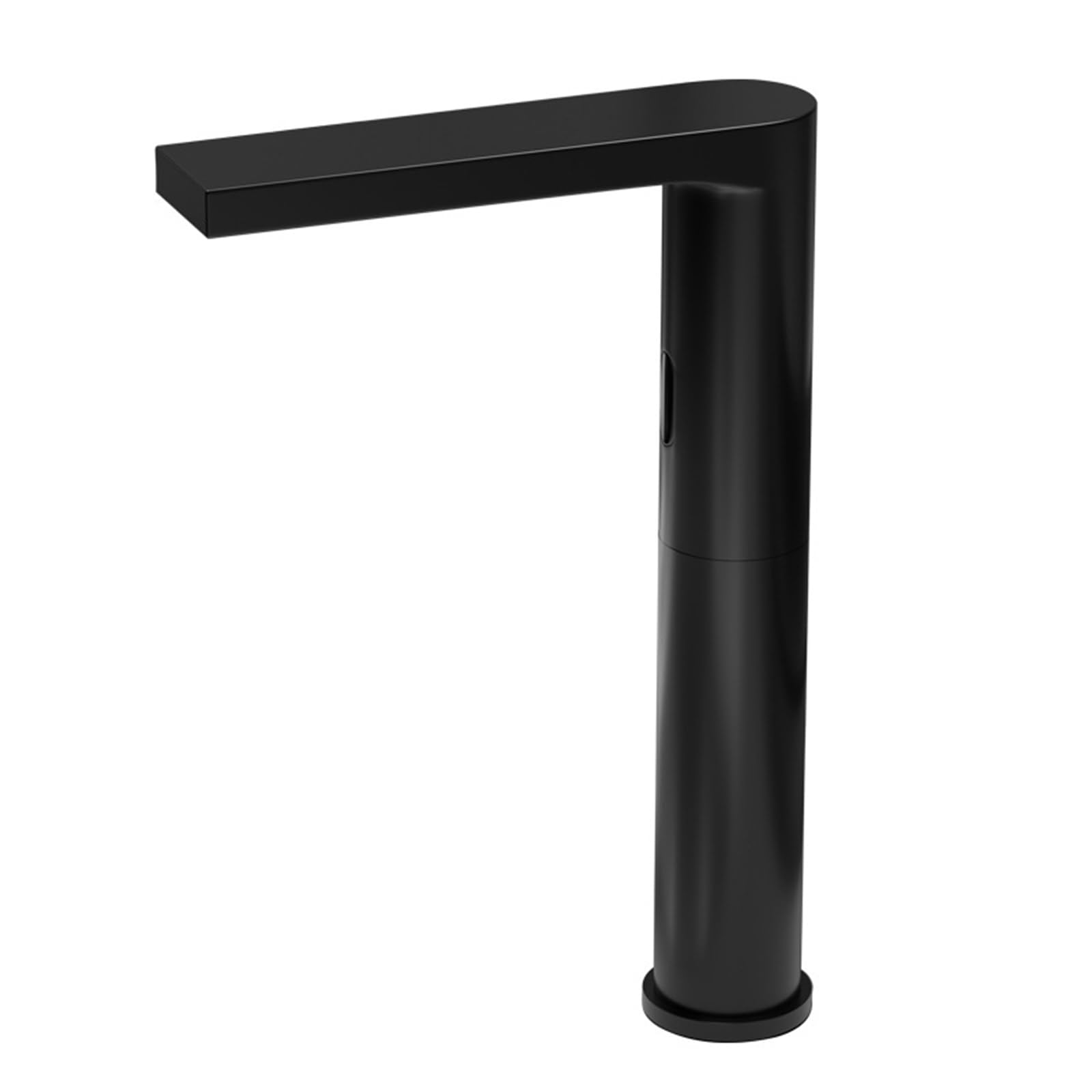 ZYCHSJXA Infrared Sensor Faucet Black Bathroom Sink Taps Mixers Tall Wash Basin Mixer with Brass Battery Powered