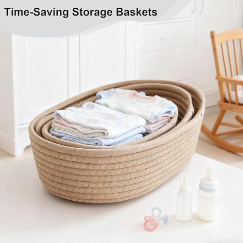 Panier pour chambre de bébé et placards de dortoir avec bacs en coton pliables