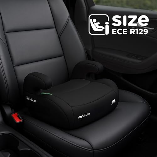 My Babiie MBCSB20 Alzador Coche Niño ISOFIX – Compacto y Ligero, i-Size Asiento Elevador, 6 a 12 Años, 125-150 cm, Silla Coche Grupo 3 - Negro - imagen 6