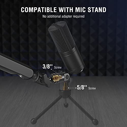 Fifine ABCD2303669C Xlr Microphone, Condenser Podcast Mic For Recording, Vocal thumb #5