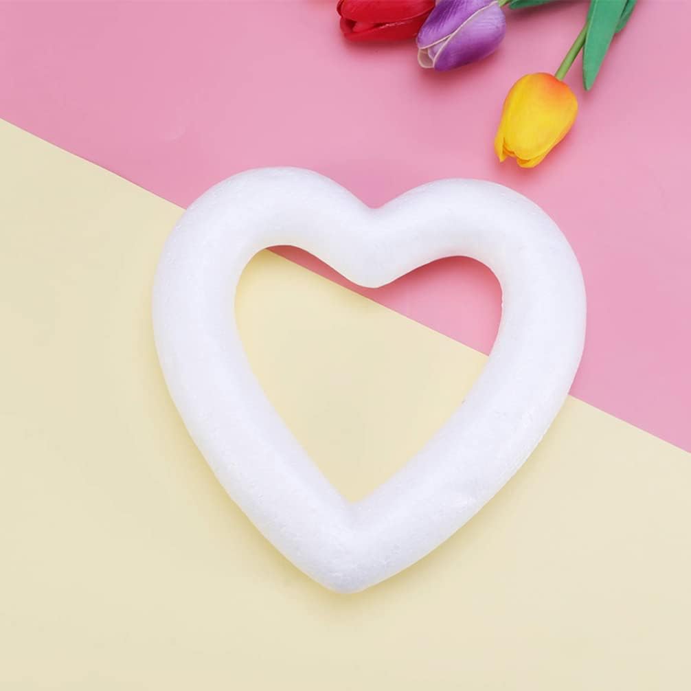 STOBOK 10pcs Love Bubble Wedding Wreath Form Wreath Making Kit Polystyrene Craft Shape Wreath DIY Supplies Polystyrene Wreath Wedding Frame Valentine Wreath Form Foam Heart