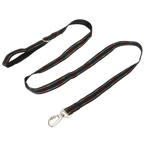 Guinzaglio per Cani, Guinzaglio da Addestramento per Cani Fluorescente, Tessuto Durevole e Resistente all'abrasione e Metallo per lo Shopping all'aperto