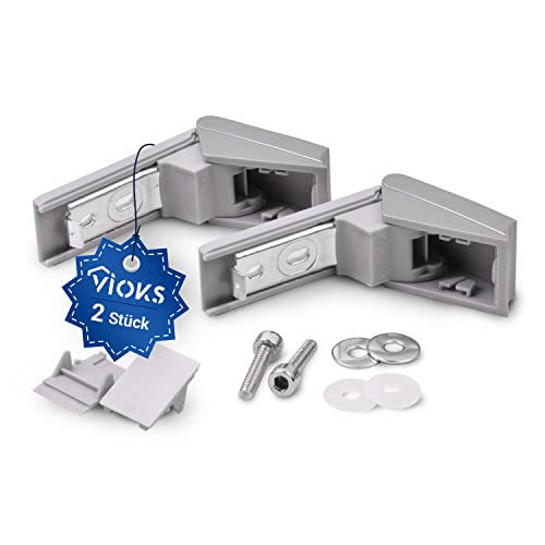 VIOKS 2x Kühlschrank Scharnier Ersatz für Kühlschrank Scharniere...