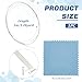 BENECREAT 3.28 Feet 999 Sterling Silver Flat Wire 1.5mm Wide Bezel Strip Wire with Storage Box for Bracelet Necklace Jewelry Making