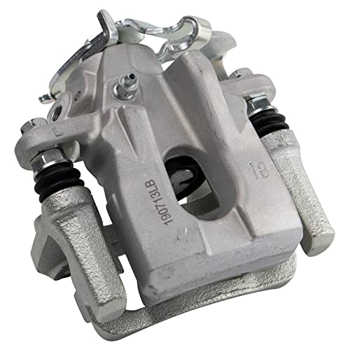 Image of TRQ Rear Driver and Passenger Side Brake Caliper Set Caliper Brackets Hardware Compatible with 08-15 Scion xB
