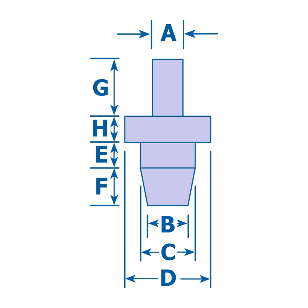 EPDM Washer Plugs - Black EPDM Washer Plug 4.5mm x 12.0mm - To Fit: M5 Metric MOCAP MEWP5 (qty2500)
