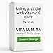 VITA LUMINA 50mL x 2 Pouches - Synthetic Urine for Urinalysis - Fake Pee Sub Solution with Vitamin C - Clean Artificial Urine Substitute for Education and Testing