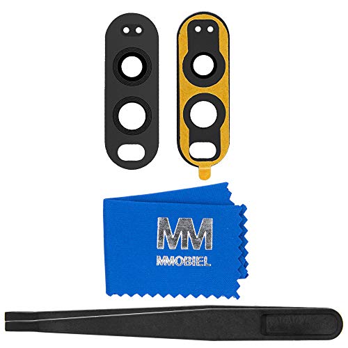 MMOBIEL Back Rear Camera Glass Lens Replacement Compatible with LG V20 2016 Incl. Double Sided Adhesive, Tweezer and Cloth - Black