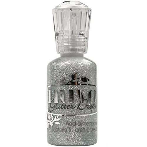 Tonic Studios Nuvo con Purpurina Drops-Silver Moondust, Otros, Multicolor