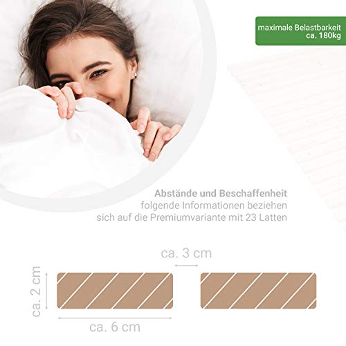 Panorama24 Premium Premium Premium 120x200 (23 latten), lattenbodem, bedframe, rolframes, houten latten, latten - Afbeelding 6