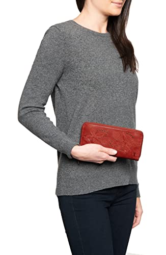 Frye Womens Melissa Studded Floral Zip Wallet, Sandstone, One Size Us #TOP3