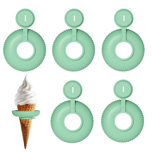 Tomatores de Ice Pop - 5 piezas Anti popsiclle Suptor -S para niños | PRUEBA DE PRUEBA DE LA FUGA STAND DE SILICONA IC-E LOLLY LEGANDER | Drop reutilizable PPOP Popsiclle Holdders